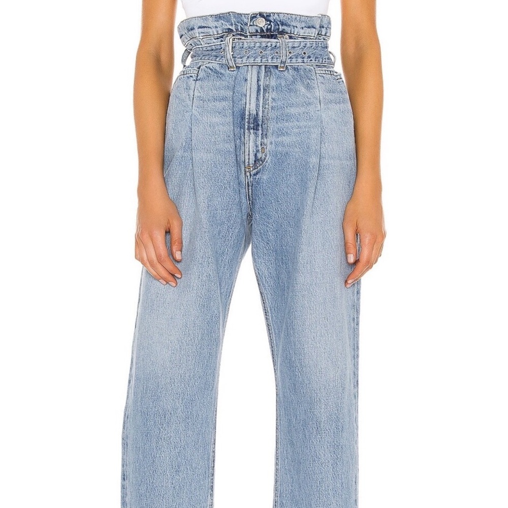 Agolde 90s Paperbag Belted Jeans Size 27 NWOT